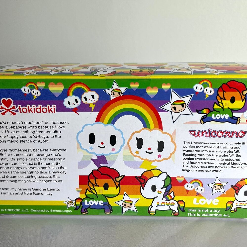 Tokidoki Unicorno Pride Love Exclusive 2 Pack Rainbow Unicorn 2017 New Sealed - Picture 4 of 5